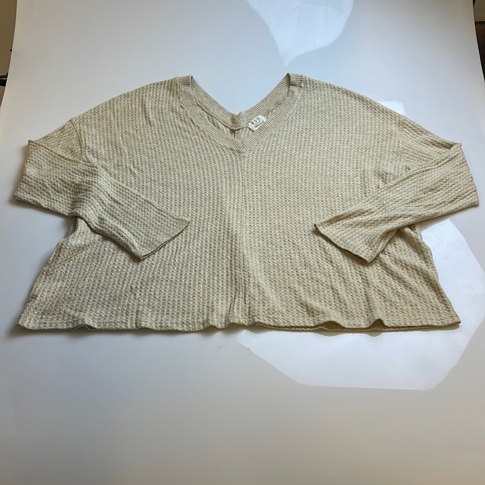 PST Los Angeles Women Long Sleeve Double Vneck                           X38-27